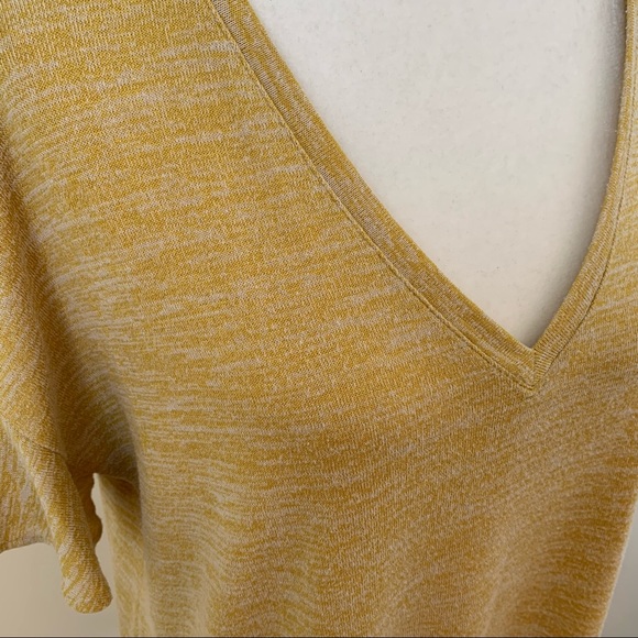 a new day Yellow Short Sleeve Baby Ruffle Tee - Picture 3 of 7